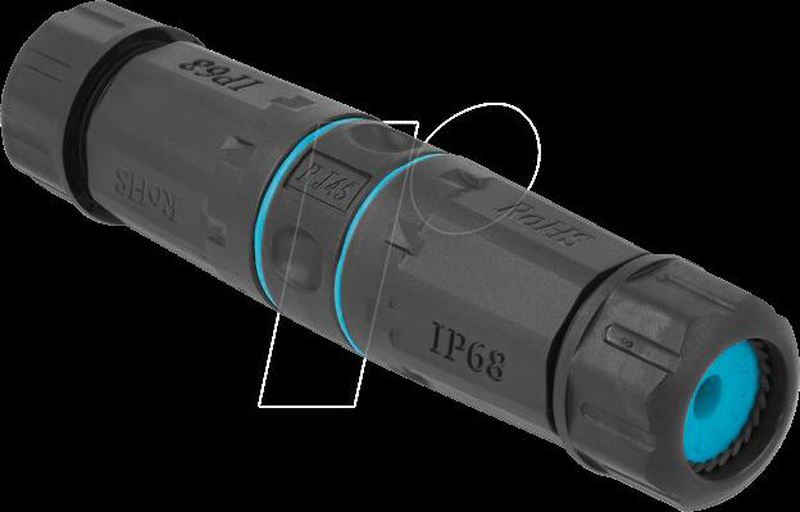 Delock - network coupler - rj-45 (f) to rj-45 (f) - stp - cat 6a - black, blue-null