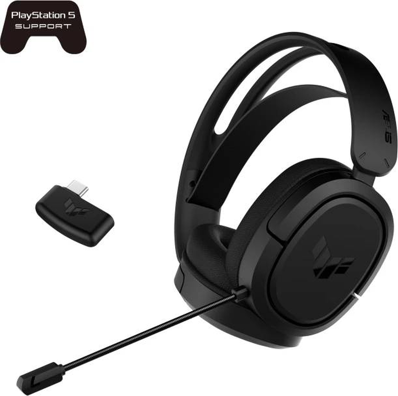 Asus tuf gaming h1 wireless gaming headset 90yh0391-b3ua00 40mm Essence drivers virtual 7.1 15h USB-c black-null