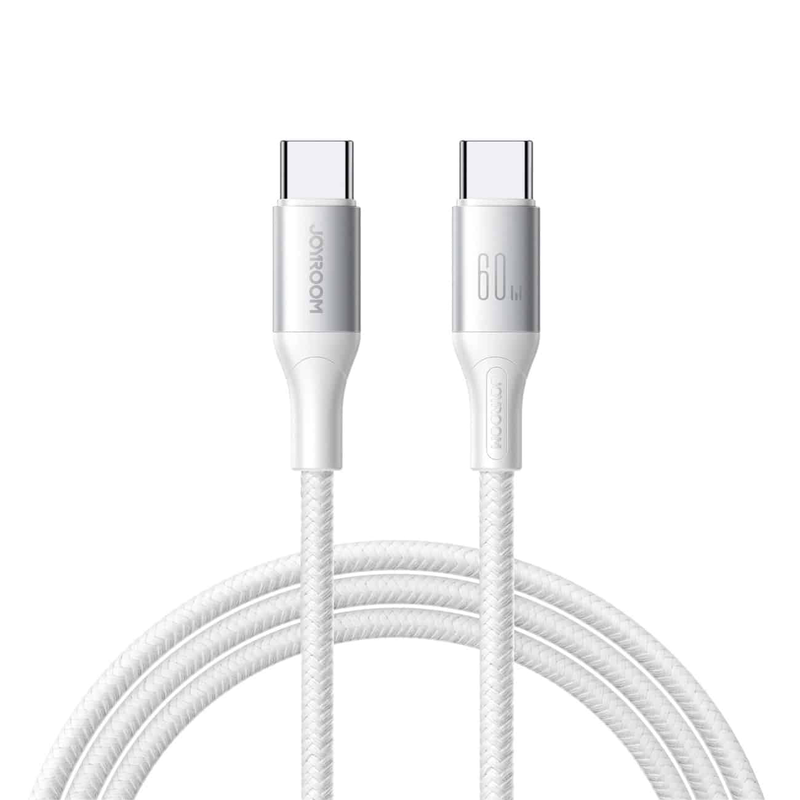 Joyroom USB-c to USB-c cable 2m flash series white 60w  s-a28, , medium-null