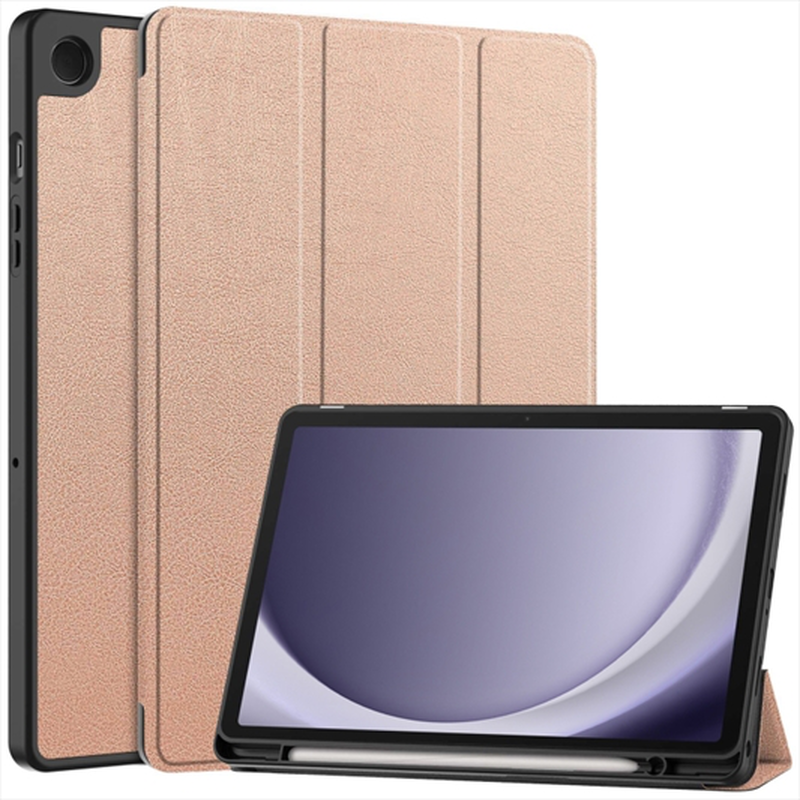 Buy Samsung tab a9 x210 x216 11 luxury folding holder case rose gold Jinius