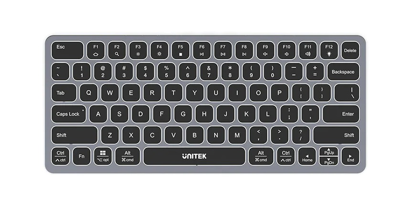 Unitek 9in1 keyboard & USB-c 3.0 hub 4x USB ports HDMI 4k60hz card reader & 100w pd d1092a, , medium-null
