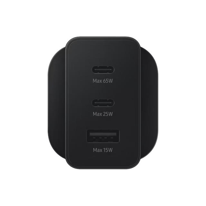Samsung 65w uk trio charger &ndash; black-null