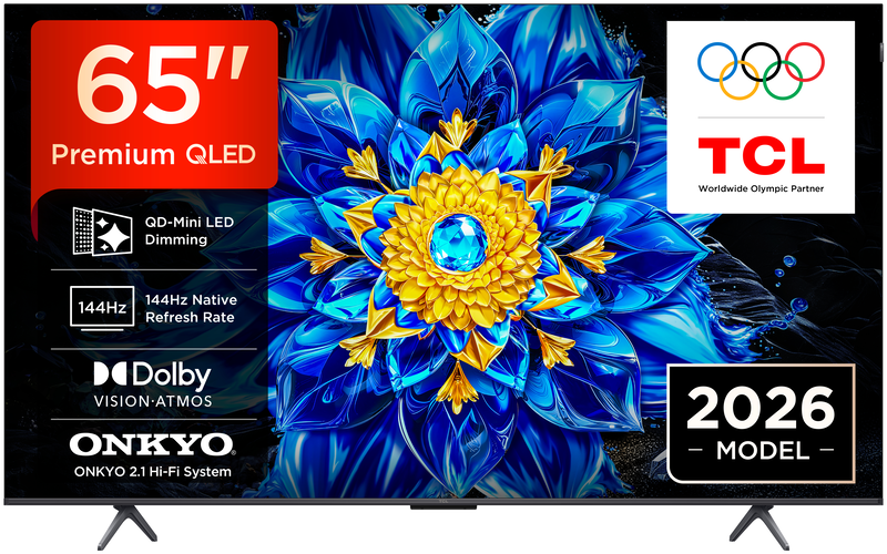 Tcl smart &tau;&eta;&lambda;&epsilon;ό&rho;&alpha;&sigma;&eta; 65" 4k QLED p8l (2026)-null