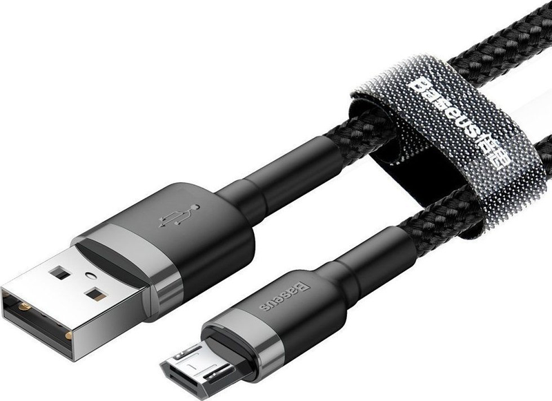 Baseus cafule braided microUSB cable 2a 3.0m black, , medium-null