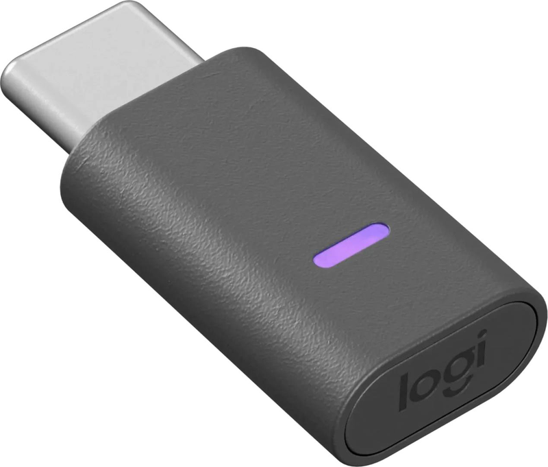 Logitech zone USB-c receiver 989-001137 wireless bluetooth audio adapter for zone headsets graphite-null
