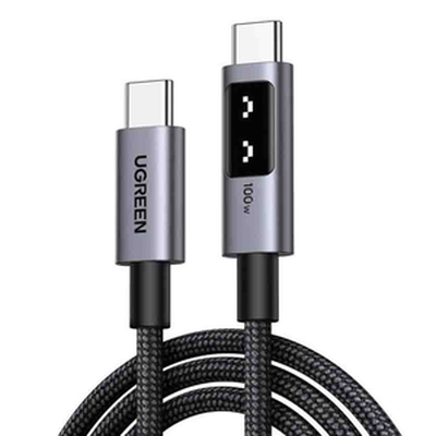 35501 1m USB-c/USB-c charging & data cable 100w black ugreen, , medium