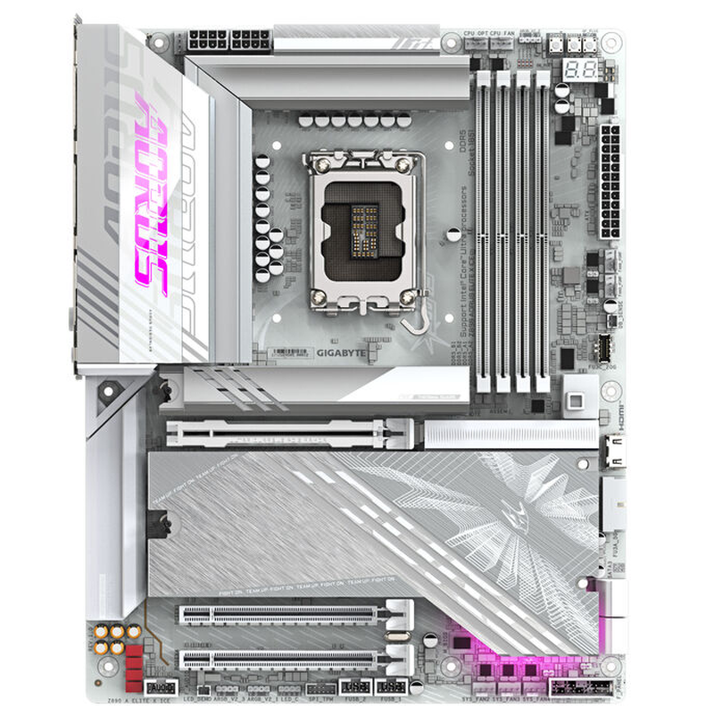 Gigabyte z890 aorus elite x ice Wi-Fi 7 atx lga1851 ddr5 motherboard white-null