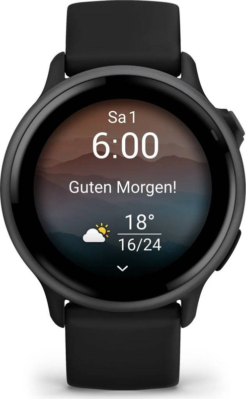 Garmin v&iacute;voactive 6 GPS smartwatch | 42mm | amOLED | slate with black band, , medium-null
