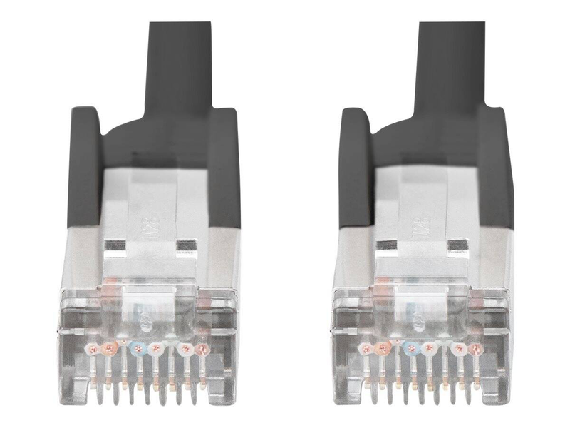Digitus - patch cable - rj-45 (m) to rj-45 (m) - 10 m - sftp, pimf - cat 6 - halogen-free, molded, snagless - black-null