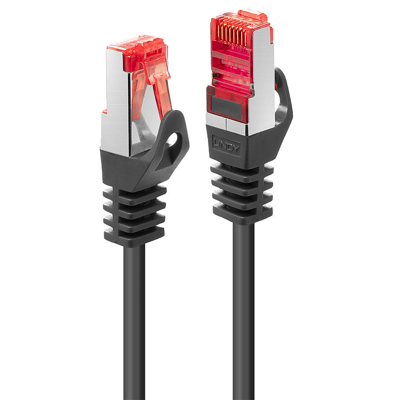 Lindy basic - patch cable - rj-45 (m) to rj-45 (m) - 7.5 m - sftp, pimf - cat 6 - molded, snagless, stranded - black-null