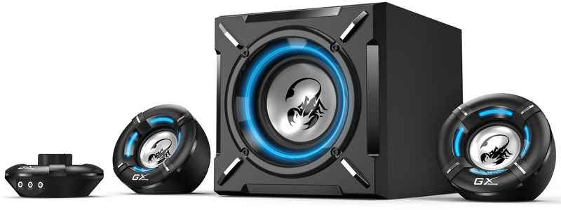 Genius speakers 2.1 ch gaming speaker system 26w rms sw-g2.1 1000, , medium-null