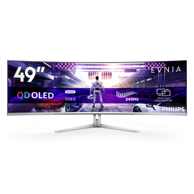 Philips evnia 49m2c8900 49" &omicron;&theta;ό&nu;&eta; qd OLED curved 240hz g-sync/freesync 5120x1440, Black, medium