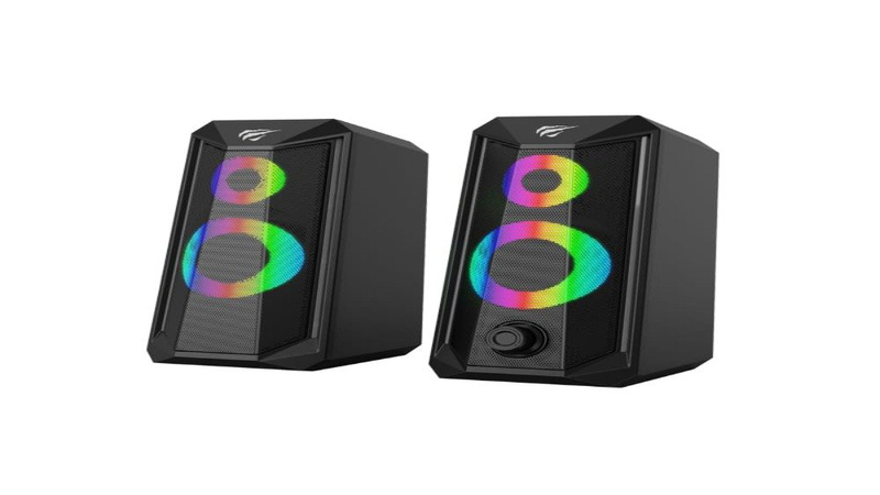 Havit gaming stereo rgb speakers 10w black sk202, , medium-null