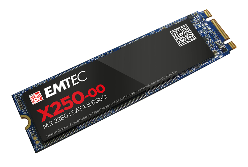 Emtec x250 ecSSD2tx250 2TB m.2 sata III SSD up to 520mb/s 3d nand for pc and laptop storage upgrades-null
