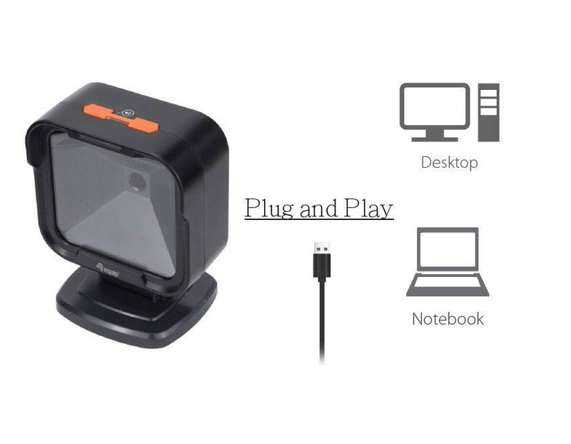 Equip USB 2d omnidirectional desktop barcode scanner, 1mp, , medium-null