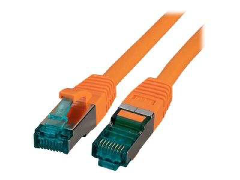 Efb-elektronik / patch cable / rj-45 (m) to rj-45 (m) / 1.5 m / 6 mm / s/ftp / cat 6a / halogen-free, molded, snagless, silicone-free / orange-null