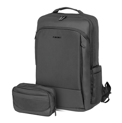 Natec laptop backpack 15.6 19l black + organiser kudu plus, Black, medium