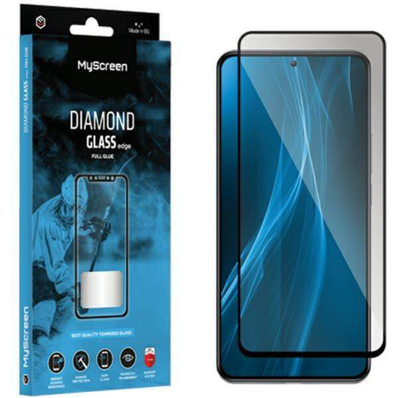 Myscreen diamond glass edge full glue samsung galaxy s23 antishock tempered glass protector, , medium-null