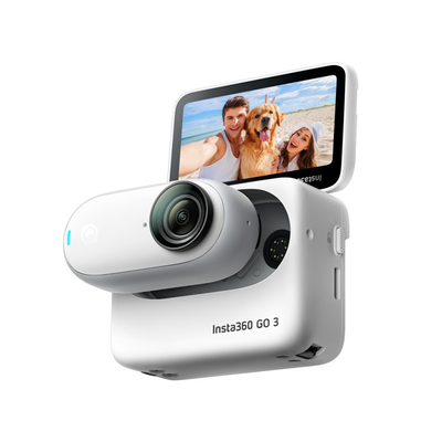 Insta360 go3 128GB waterproof pocked sized action camera 2.7k (white), White, medium