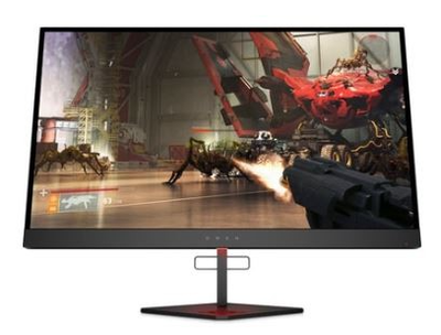 Hp monitor 27'', x27 omen gaming home hdr, c, tn led, qhd 2560 x 1440, 1ms, 400 nits, AMD radeon freesync 240hz hdr technology, antiglare, height adjustable, pivot, swivel, tilt, 2x USB, HDMI, display port 1.2, 1yw, black
