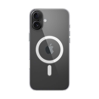 iPhone 16 plus clear case with MagSafe transparent, Transparent, medium