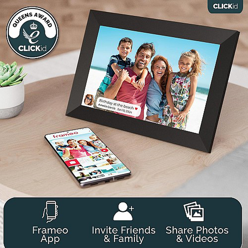 Majority clickid snap10 10.1'' photo frame with frameo app Wi-Fi/touch, , medium-null