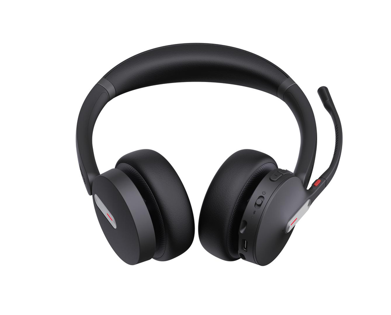 Yealink bh70 mono uc bluetooth wireless headset on-ear 3-mic USB-c dongle busylight 35h talk black-null
