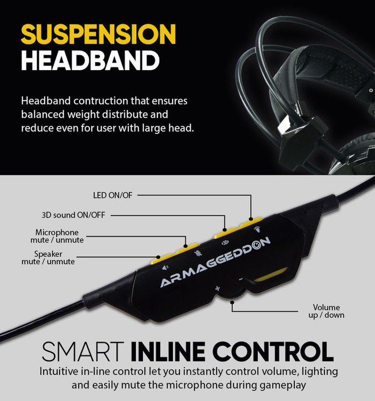 Armaggeddon nuke 9 pro-gaming headset-null