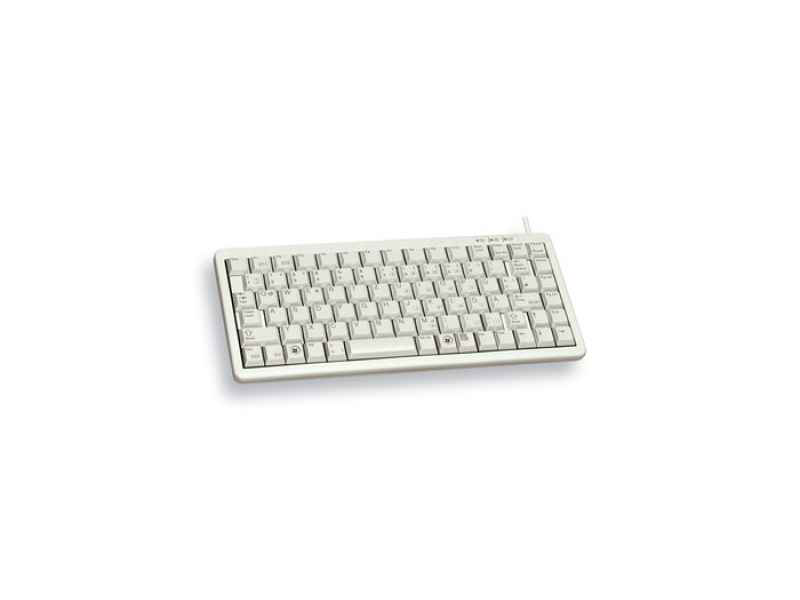 Cherry compact-keyboard g84-4100 - keyboard - USB - german - light grey, , medium-null