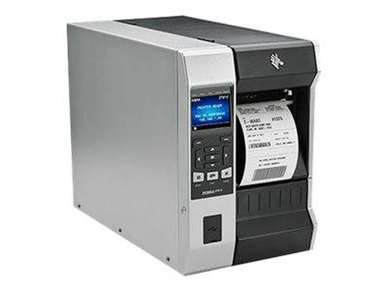 Zebra zt610 zt61043-t2e0100z 4-inch industrial label printer 300 dpi rewinder gigabit ethernet bluetooth grey-null