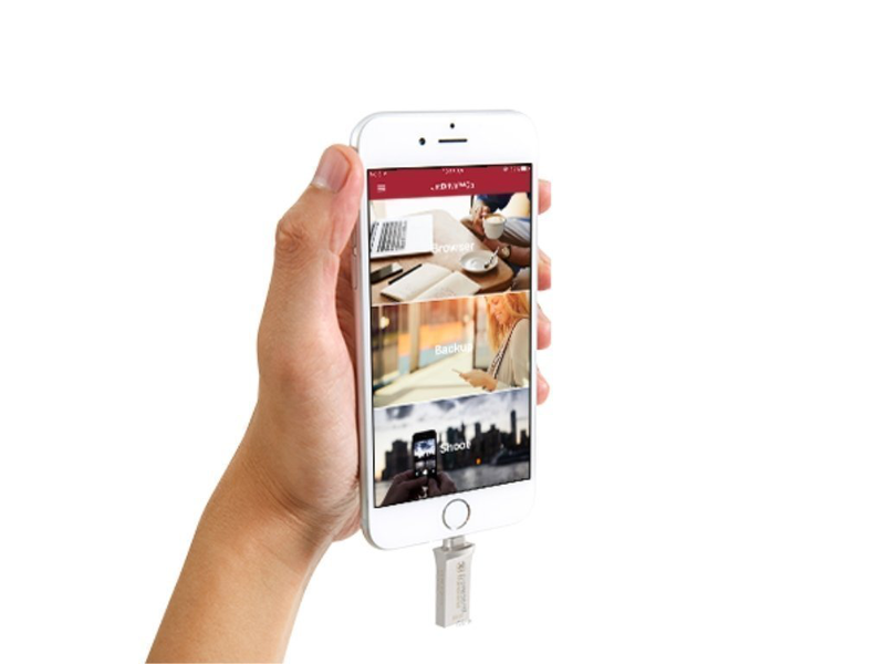 Memory stick 64GB jetdrive go 500, lightning + USB 3.1 dual connectors, για iPhone, ipod, ipad, μεταλλικό, 2yw, σε χρυσό - transcend, , medium-null