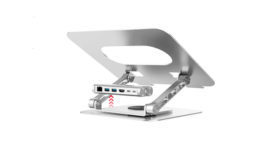 Unitek Stand for Laptop 360 Rotation & Hub HDMI/Lan/PD100w D1109B, , medium
