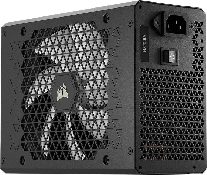 Corsair hx1200i hxi series 1200w cp-9020307-eu atx 3.1 fully modular power supply 80 plus platinum 12v-2x6 black-null