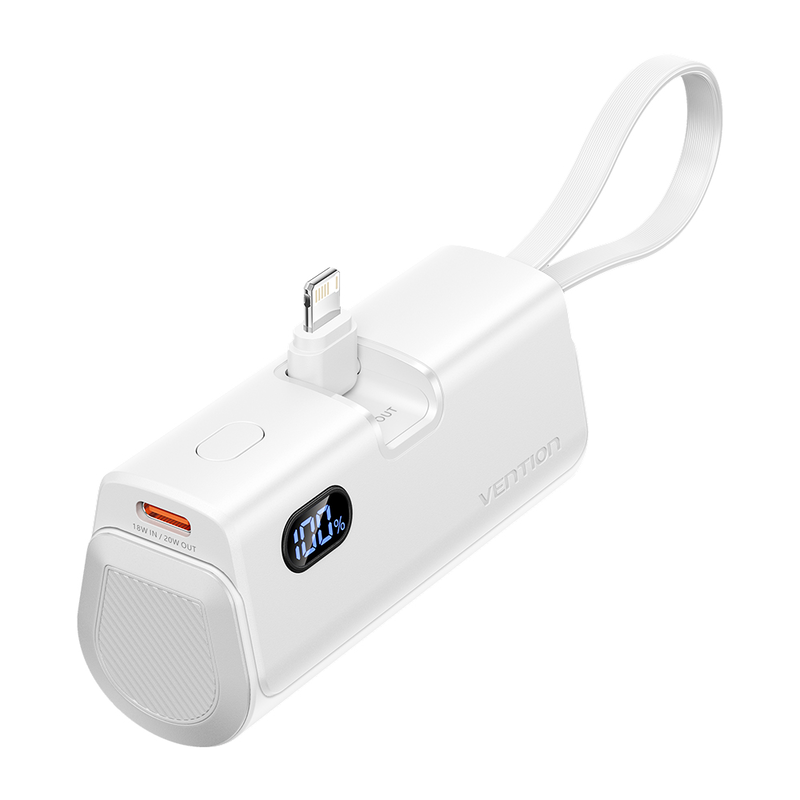 Vention powerbank 4800mAh 22.5w foldable lightning white fhrw0, , medium-null