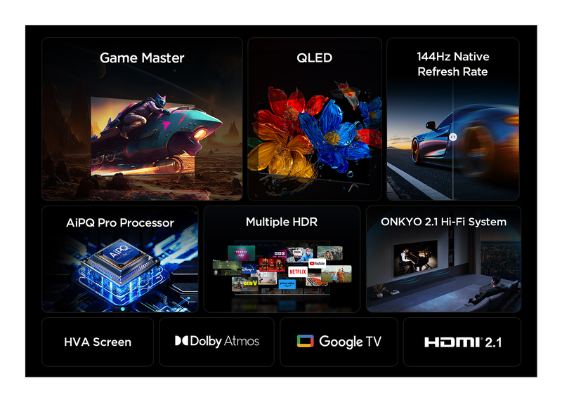 Tcl smart TV 55" 4k QLED 55p8k (2025)-null