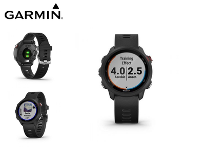 Garmin forerunner 245 music plastic GPS, Black, medium