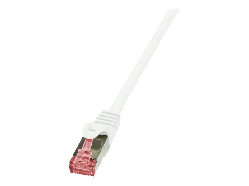 Logilink primeline - patch cable - rj-45 (m) to rj-45 (m) - 20 m - sftp, pimf - cat 6 - halogen-free - white-null