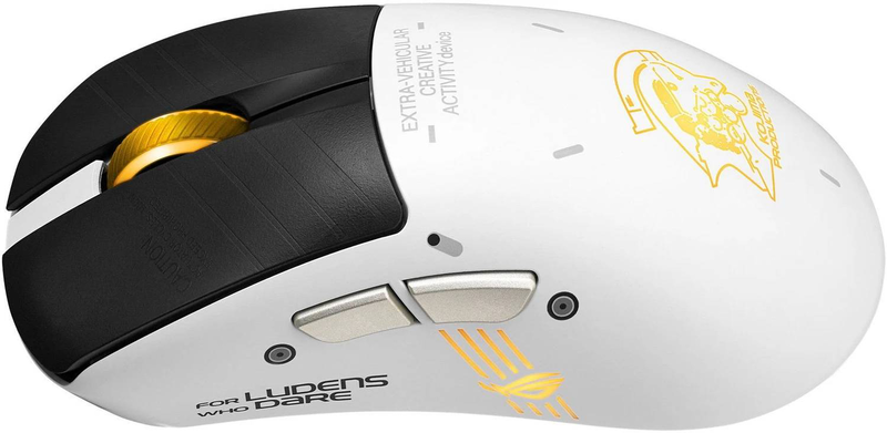 Asus rog keris II origin-kjp kojima productions edition wireless gaming mouse 42000 dpi aimpoint pro sensor 63g ergonomic right-handed tri-mode 2.4GHz bluetooth USB-c white-null