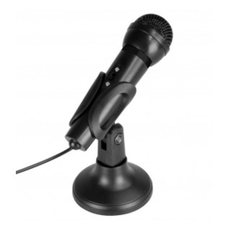 Μικρόφωνο h/y media-tech mt393 μαύρο με διακόπτη λειτουργίας και αποσπώμενη βάση στερέωσης, , medium-null