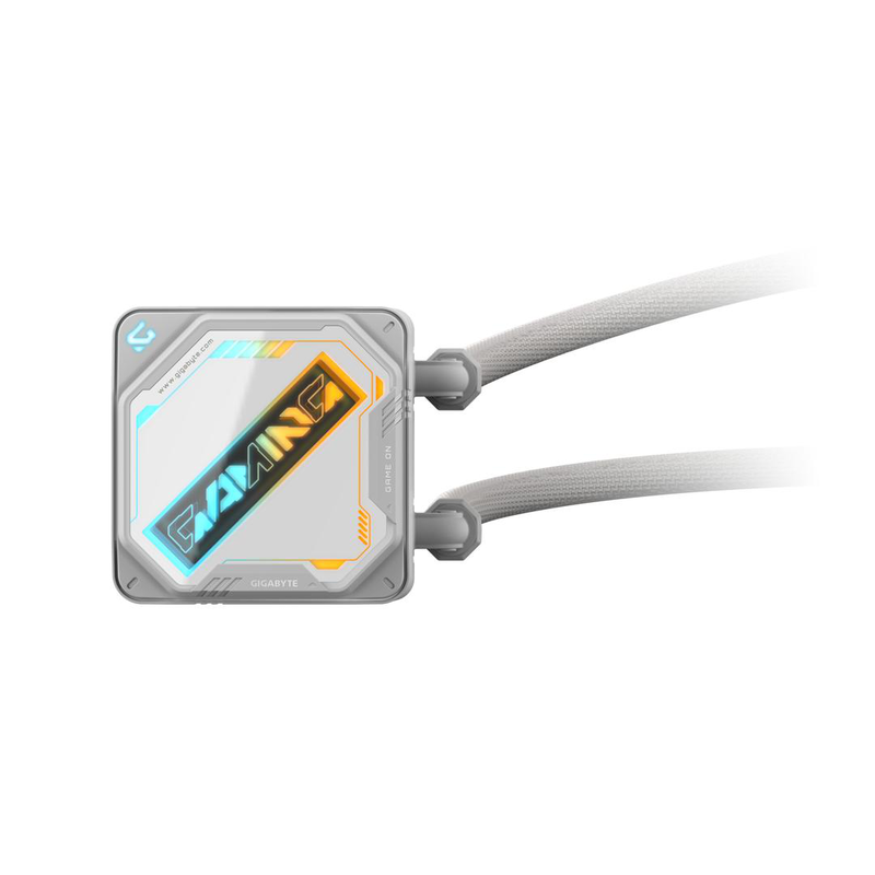 Gigabyte gaming 360 ice argb liquid CPU cooler 360mm aio white triple 120mm ez-chain fans copper base-null