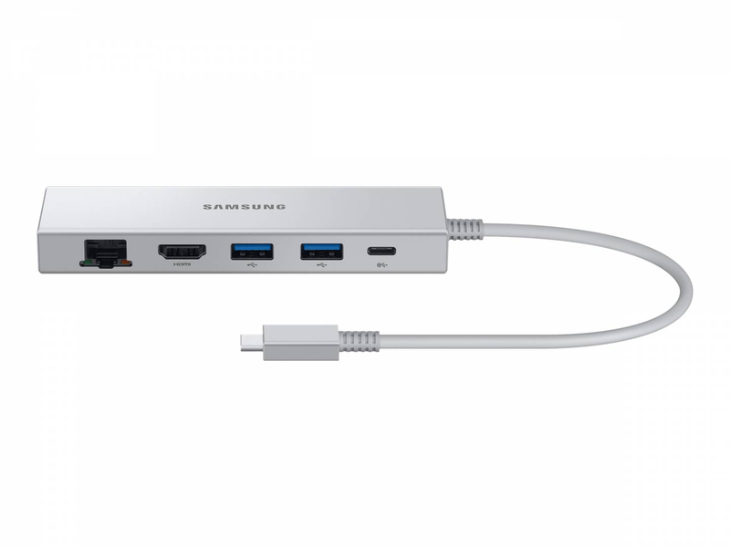 Samsung ee-p5400 USB-c multiport adapter 4k 60hz HDMI gigabit ethernet USB-c pd 2x USB-a for galaxy book silver-null