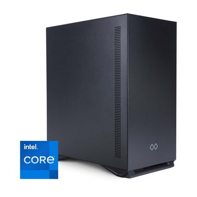 Infinity gear alpha 3 rev.3 (core i3-14100/8GB ddr4/250GB SSD/windows) desktop pc, Black, medium