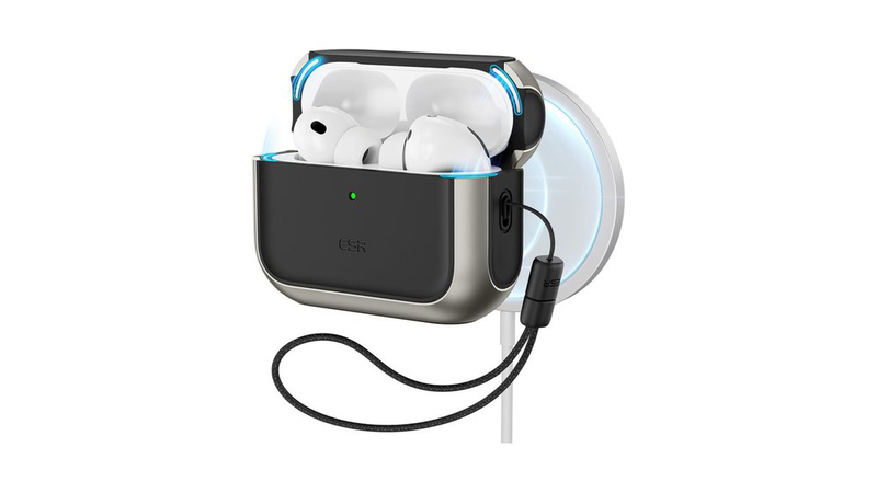 AirPods pro 3 esr orbit halolock MagSafe case titanium, , medium-null