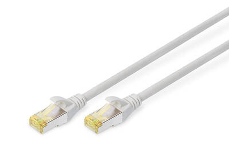 Digitus - patch cable - rj-45 (m) to rj-45 (m) - 2.5 m - s/ftp - cat 6a - booted, halogen-free, snagless - grey-null