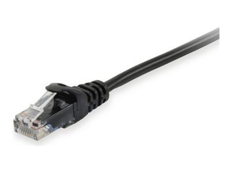 Equip - patch cable - rj-45 (m) to rj-45 (m) - 25 cm - u/utp, unshielded - cat 6a - halogen-free, stranded, molded - black-null