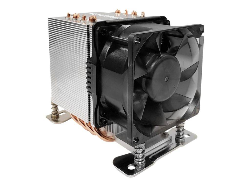 Inter-tech a-35 88885512 3u active CPU cooler AMD sp3 tr4 225w tdp 80mm pwm fan server epyc threadripper silver-null