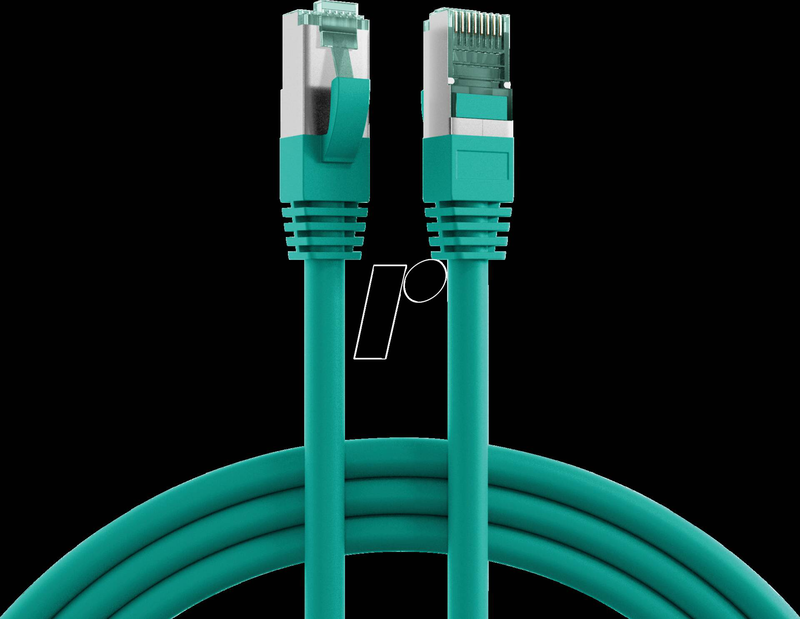 Efb-elektronik / patch cable / rj-45 (m) to rj-45 (m) / 1 m / 6 mm / s/ftp / cat 6a / halogen-free, molded, snagless, silicone-free / green-null