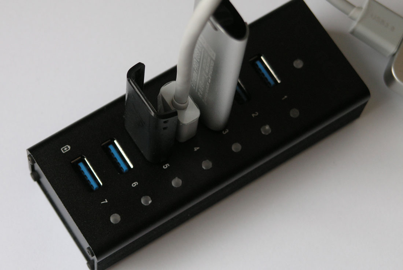 Raidsonic icy box 7-port USB 3.0 hub aluminum, , medium-null