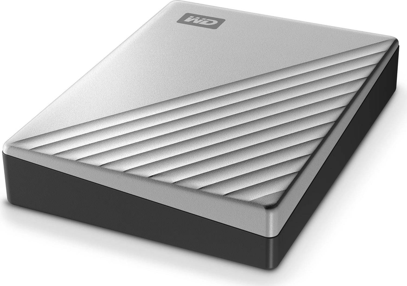 Wd my passport ultra for mac wdbpmv0050bsl 5TB portable external hard drive, USB-c, 256-bit aes, silver-null