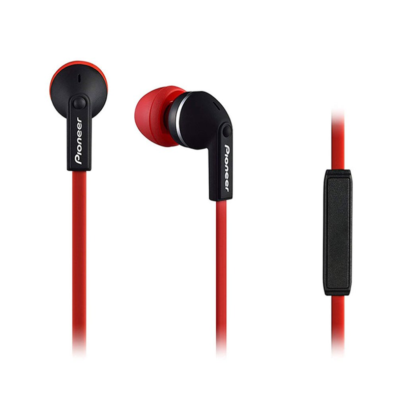 Pioneer se-cl712t-r deep bass earphones, red-null